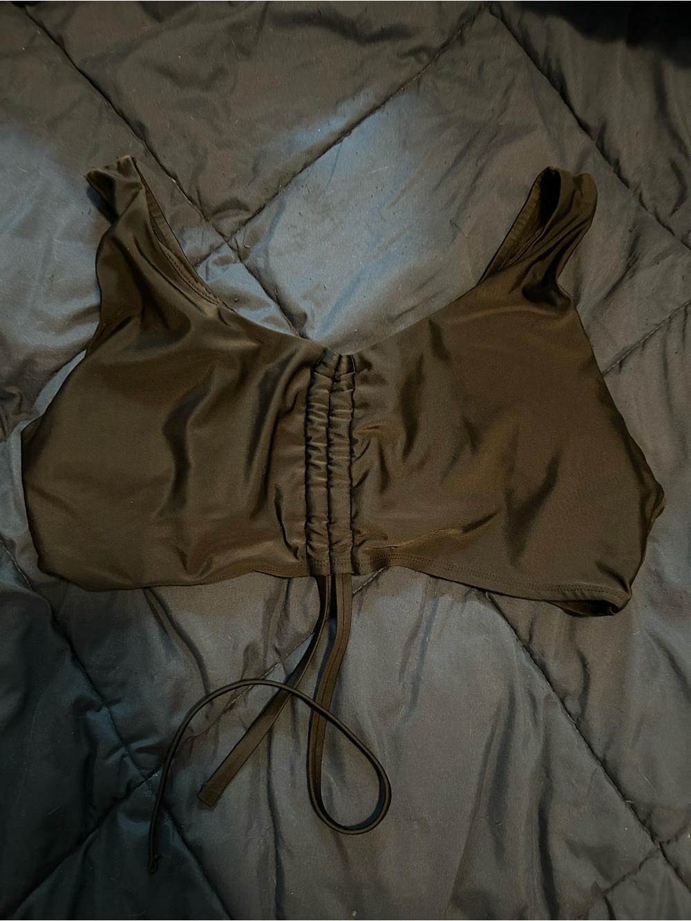 No Boundaries Black Swim Bikini Top